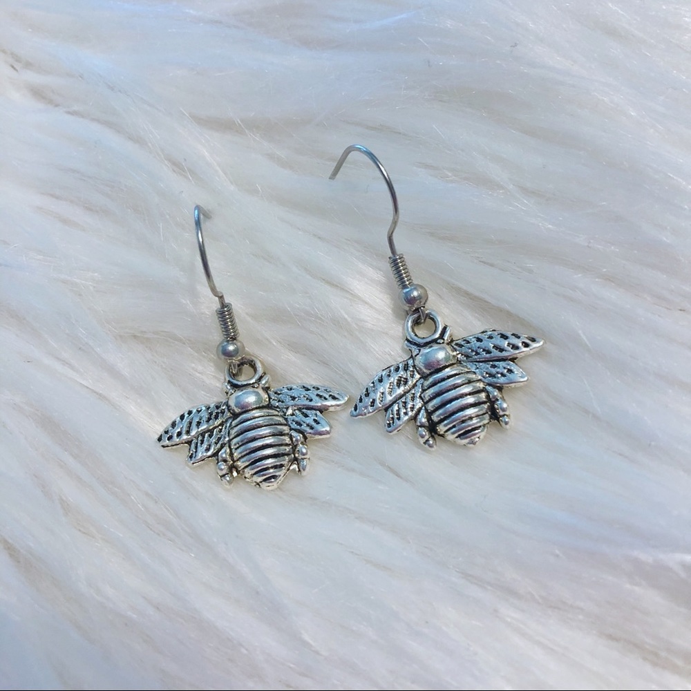 Handmade Honey Bee Earrings